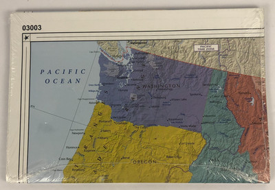 USA United States Wall Map 48'' x 32'' Border 03003