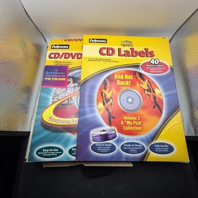 NWT Fellowes Neato Label Suite for CD & DVD Labeling System Bundle - Free Ship