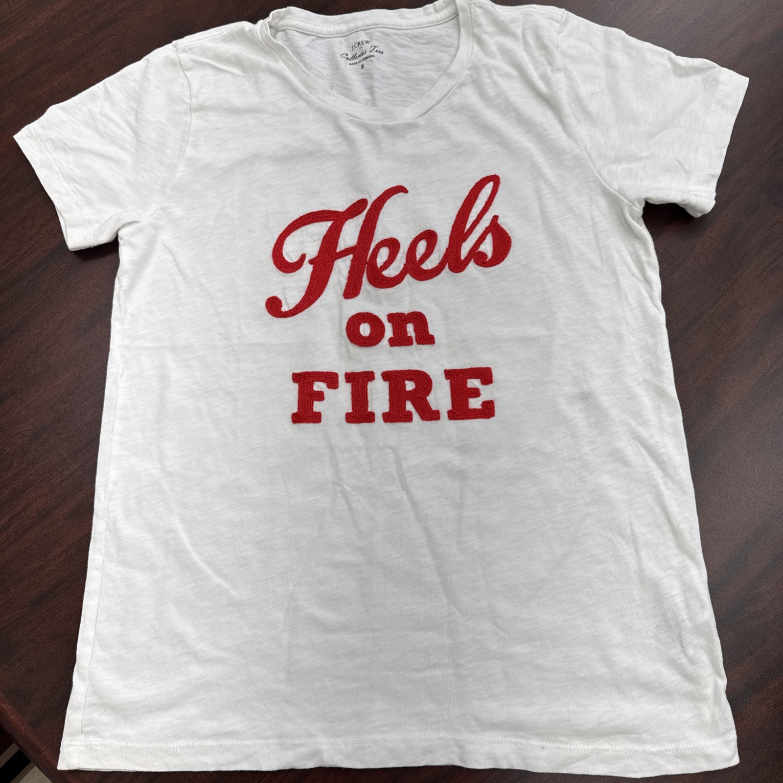 J Crew White T Shirt Women’s Size Small
