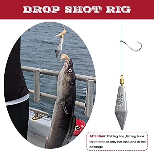 Fishing Weight Sinkers Kit, Triangle E-(30pcs 0.3oz,0.4oz,0.5oz,0.6oz,0.8oz) - Picture 5 of 6