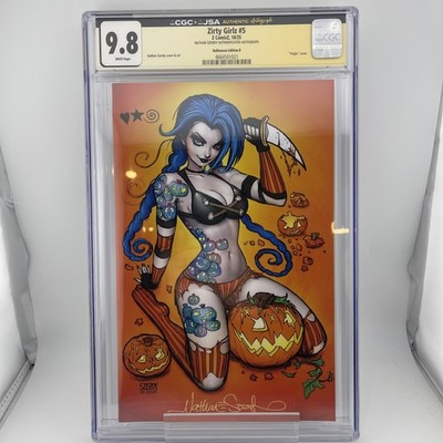 Zirty Girlz #5 CGC SS 9.8 Signed Nathan Szerdy Orange Halloween Jinx