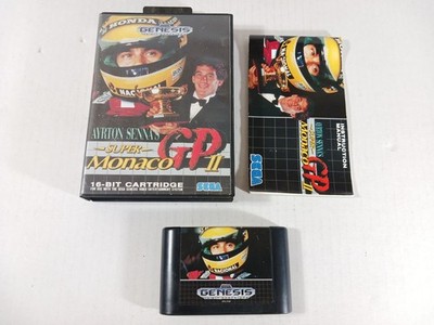 Super Monaco GP II Sega Genesis, 1990 Complete Tested Hangar Ayrton Sennas