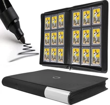 Toploader Binder, Holds 360 Top Loaders - 9-Pocket Top Loader Binder for 3" x...