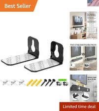 Durable Non-Slip Soundbar Mount Shelf - Secure & Space-Saving under TV Setup