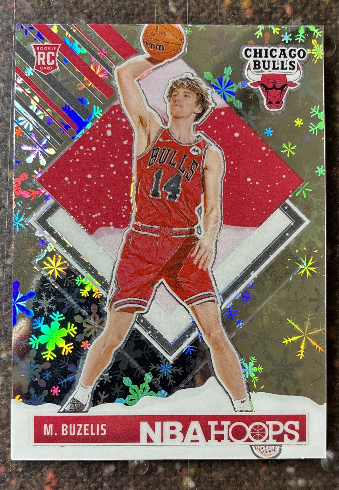 2024-25 Nba Hoops - Hoops Tribute Matas Buzelis #295 Premium Winter Prizm (RC)