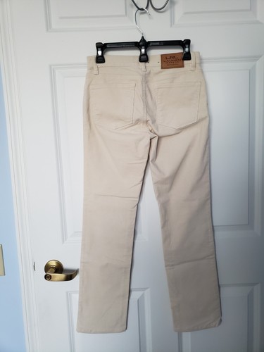 Lauren Ralph Lauren Corduroy Straight Leg Classic Ivory Pants Size 2P - Picture 2 of 9