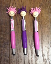 MOP TOPPER QTY 3 STYLUS PENS -MICROFIBER SCREEN/iPAD CLEANER FOR COMPUTERS