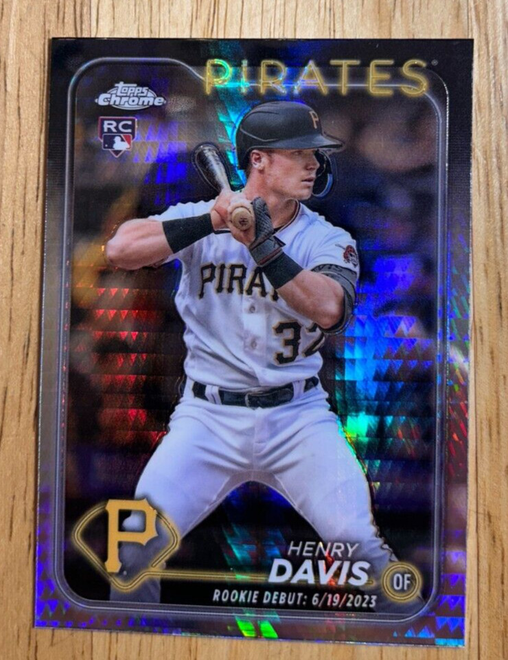 2024 Topps Chrome Update Prism Refractor USC128 Henry Davis, Pittsburgh Pirates