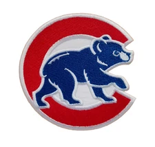 Chicago Cubs World Series MLB Baseball Embroidered Iron On Patch Bear
