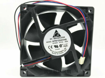 1PC Delta 12038 AFB1224VHE -R00 24V 0.57A 12CM inverter cooling fan | eBay