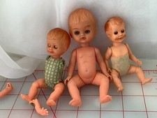 Vintage CELLULOID Tiny MINIATURE Babies Baby DOLL 4  Italy Doll Lot