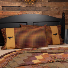 Heritage Farms Crow Standard Pillow Case Set Country Primitive 100% Cotton VHC