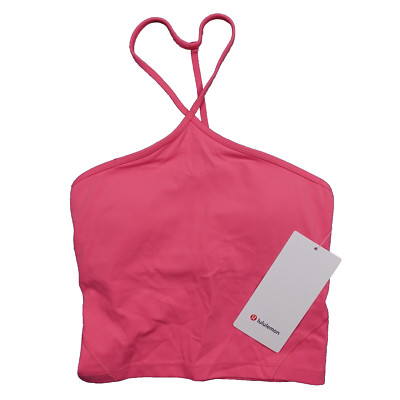 New Lululemon Size 0 Align T Strap Tank SAKP Sakura Pink Bra Nulu $68
