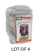 4-PACK Hubbell Weatherproof-In-Use Cover  1-Gang  2-3/4" Deep Aluminum Die Cast