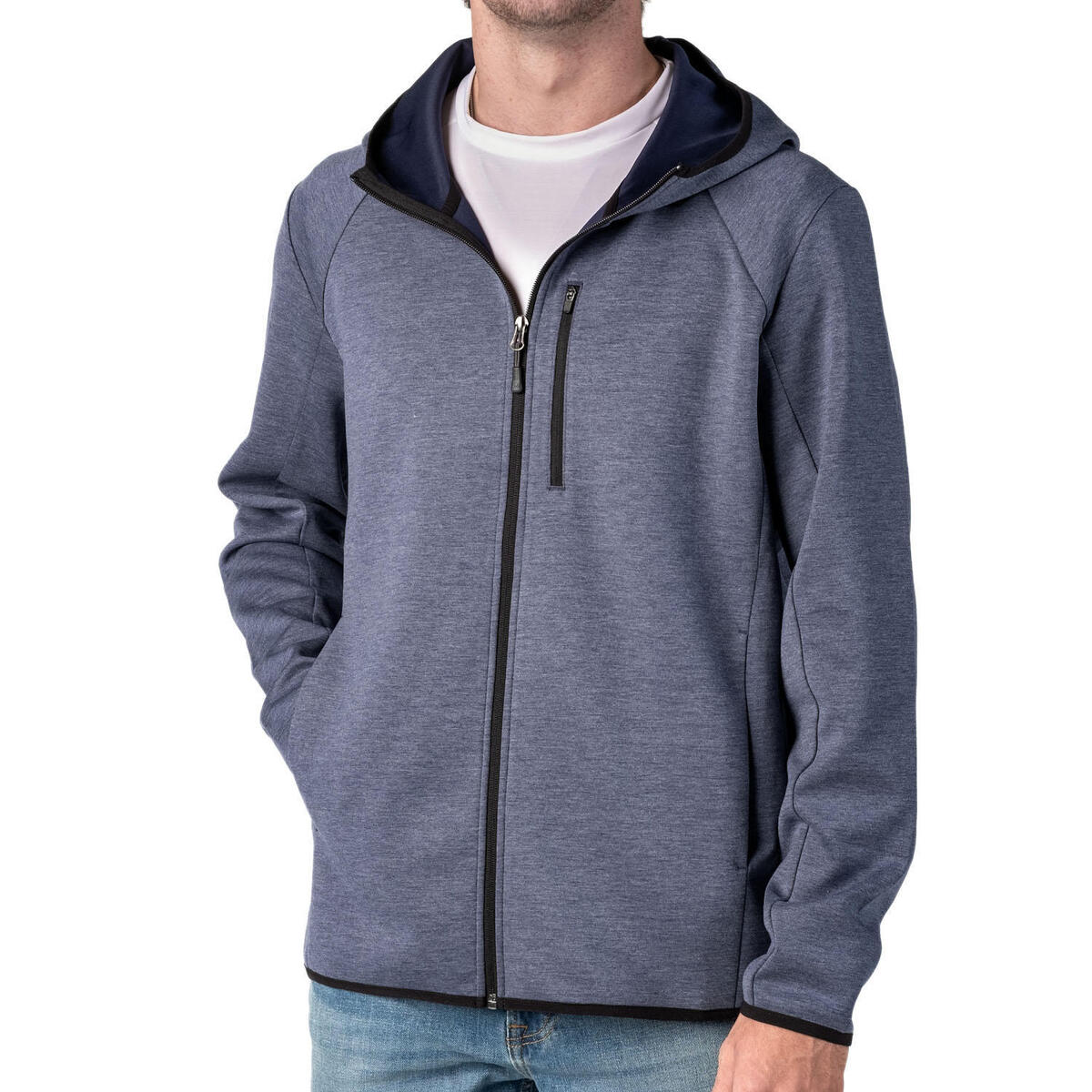 ZeroXposur Full Zip Tech Hoodie - Lightweight, Stretchy, and ZeroXposur Full Zip Tech Hoodie - Lightweight, Stretchy, and