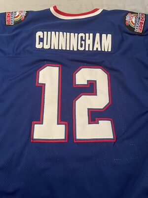 Mitchell & Ness Randall Cunningham #12 Mens Jersey Size 56 Blue