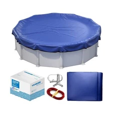 Winter Pool Cover 24 ft Round for Above Ground | Extra Thick & Durable Above-...