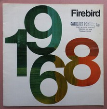 1968 Pontiac Firebird Sales Catalog. 400 H.o. 350 Sprint Ohc Firebird 1968 Pontiac Firebird Sales Catalog. 400 H.o. 350 Sprint Ohc Firebird