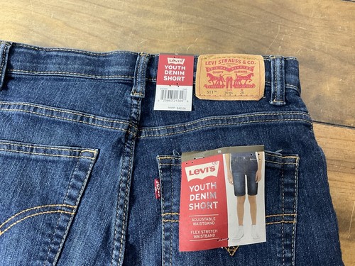 LEVI’S 511 SLIM BLUE JEANS FLEX STRETCH SIZE 16 YOUTH ADJUSTABLE WAISTBAND NWT - Picture 6 of 10