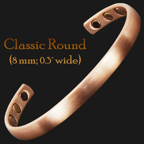 Pure Copper Magnetic Bracelet Pain Relief Healing Therapy Men Women - CR