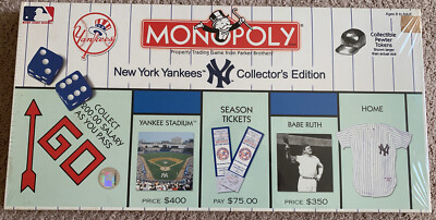 New York Yankees Collector's Edition Monopoly Board Game, HASBRO