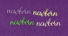 NEWBORN  2 Baby die cuts scrapbook cards