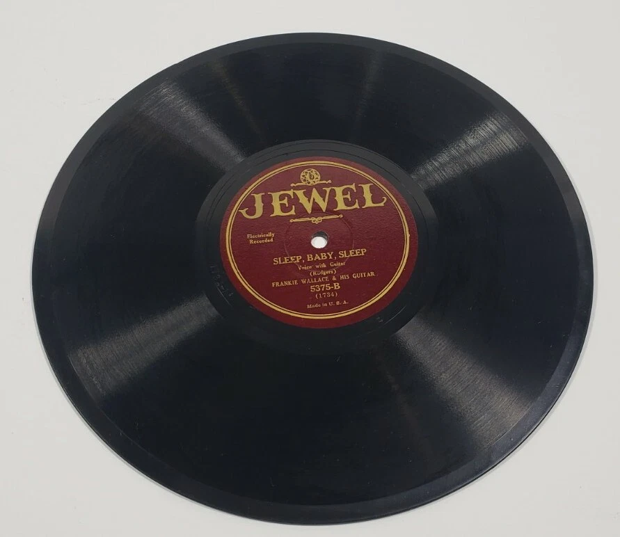 Frankie Wallace & His Guitar 78 10" Blue Yodel #2 / Sleep Baby Sleep V+V+ - Image 4 of 4