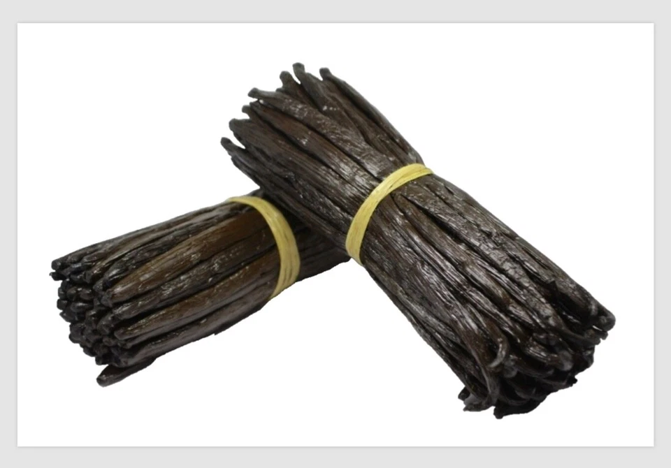 VANILLA BEANS - 100G Approx. ORGANIC GRADE B BEANS (12cm + Approx. 5 inches ) - image 4 of 4