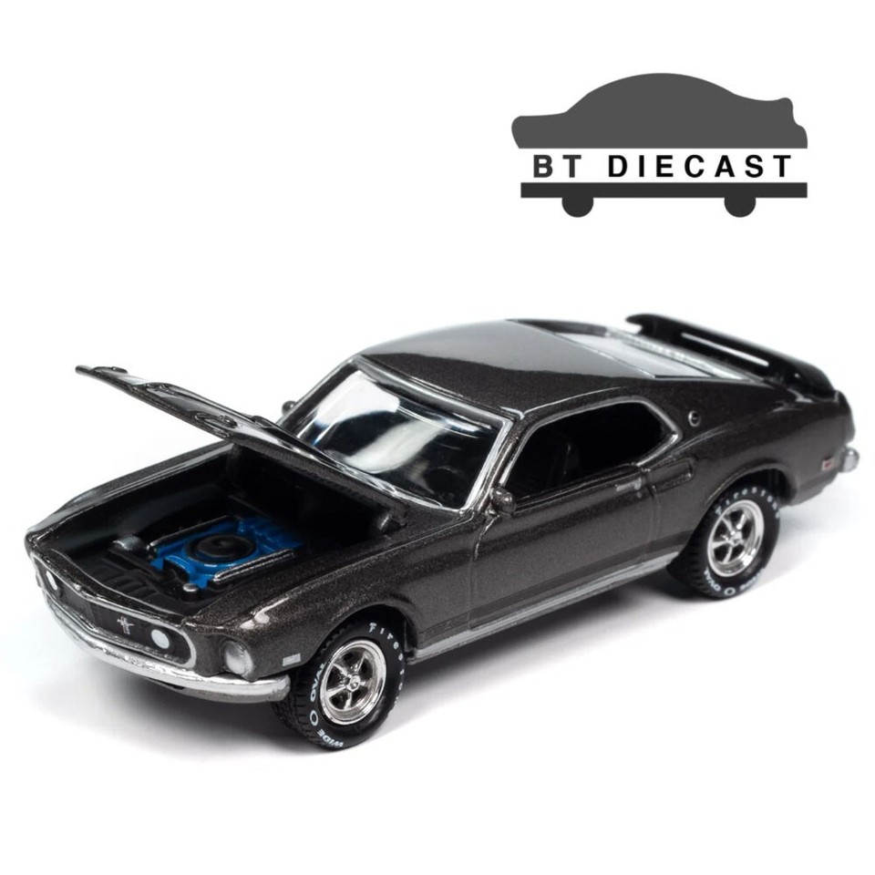 Johnny Lightning John Wick – Ford Mustang Mach 1 1969 Grigio 1:64 – Pressofuso JLSP397