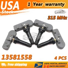 4PCS NEW Tire Pressure Monitor Sensors TPMS For GM Chevy GMC 315MHz 13581558