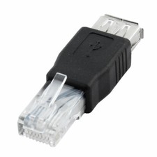 USB 2.0 Female to RJ45 Male Ethernet Adapter Converter Connector