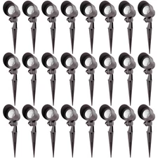 24-Pack 5W LED Outdoor Landscape Light, Low Voltage Warm White Path Lighting