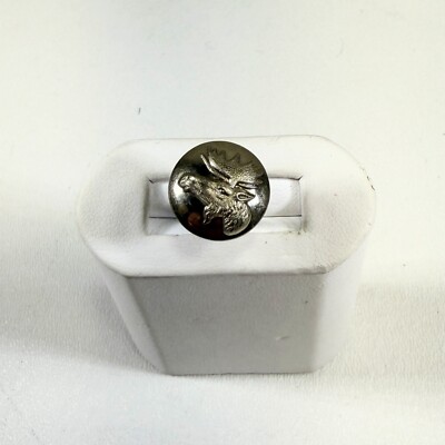 Lot of 10 Loyal Order of Moose Coat Buttons Waterbury Conn Silver Tone Uniform