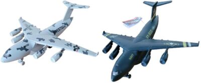KANDYTOYS TRANSPORTER PLANE - TY4525 PLANE AIRFORCE ARMY TOY WITH 