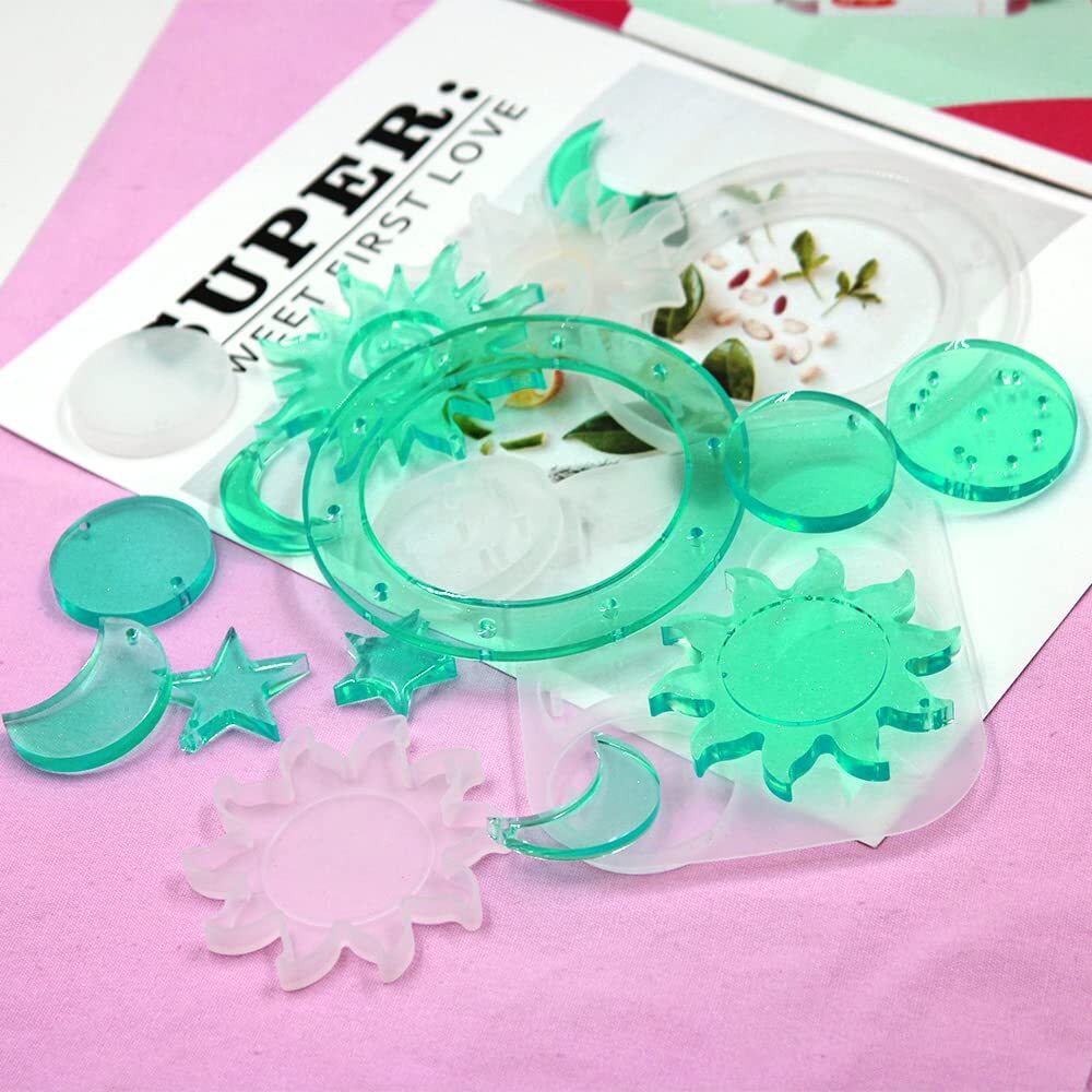 65 Pcs Wind Chimes Resin Silicone Mold Kit for Resin Casting Jewelry