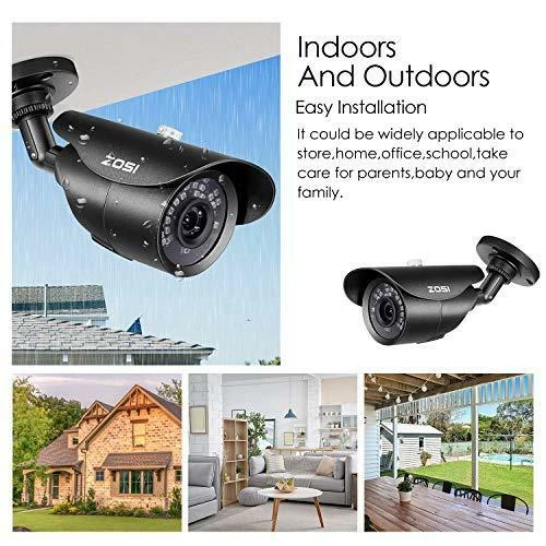 ZOSI 1080P HD 1920TVL Hybrid 4-in-1 TVI/CVI/AHD/960H CVBS CCTV Surveillance - Image 3 of 4