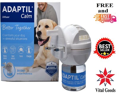 Adaptil Dog Calm 30-Day Starter Kit Plug In Home Diffuser & 48ml ...