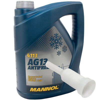 Kühlerfrostschutz Konzentrat MANNOL AG13 -40°C 5 Liter grün mit Ausgießer