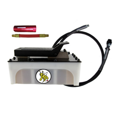 Esco Equipment 10875C Yellow Jackit Plastic Reservoir Air Hydraulic Pump Kit 5Qt
