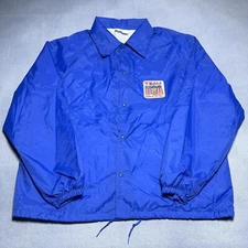 Vintage 1990s Team USA American Football Snap Button Windbreaker Jacket Size XL
