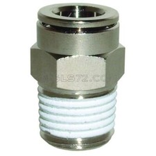 RACCORDO ATTACCO DIRITTO AUTOMATICO MASCHIO X TUBO RILSAN COMPRESSORE ARIA