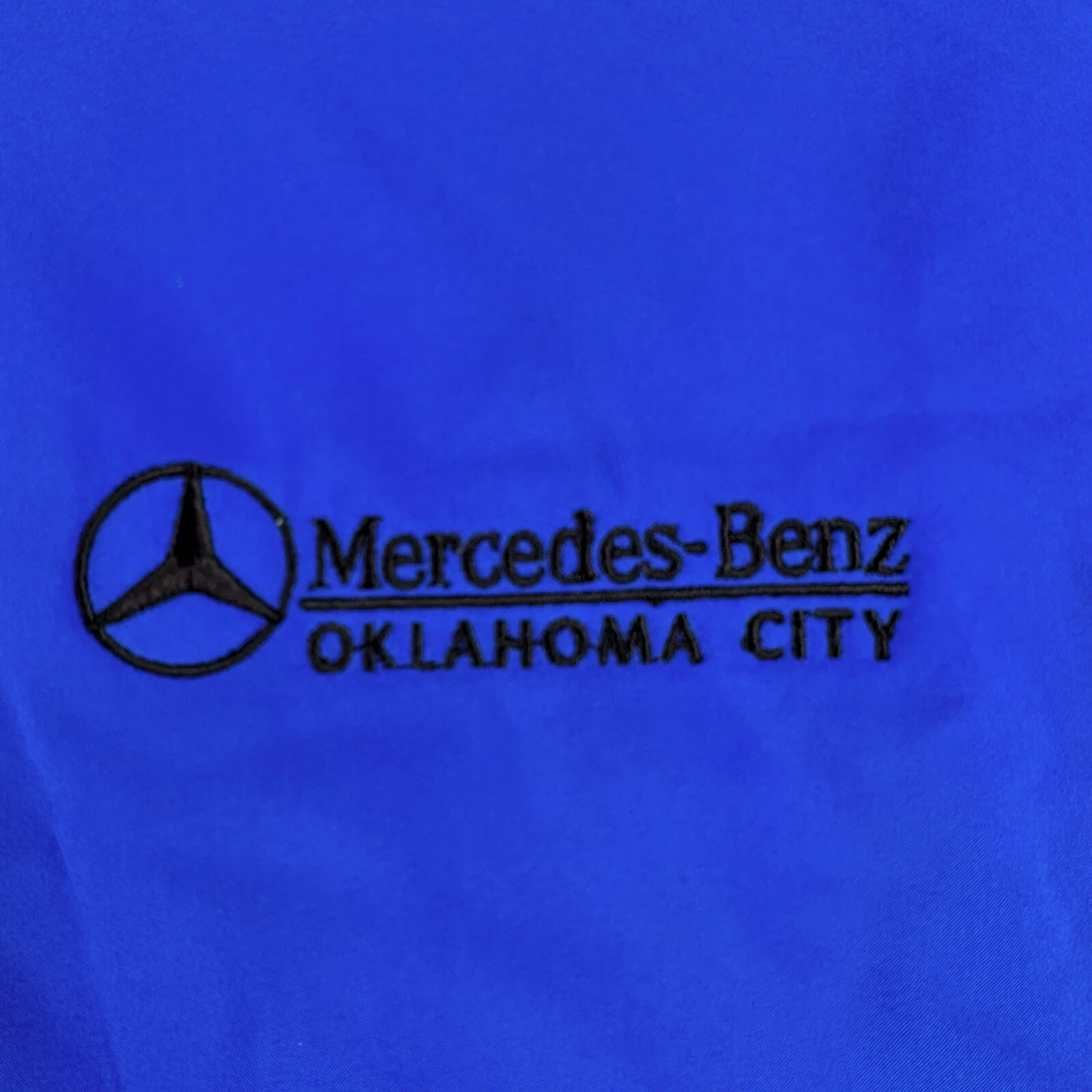 Mercedes Benz 1/4 Zip Pullover Windbreaker Windshirt Oklahoma City Mens Medium image 4