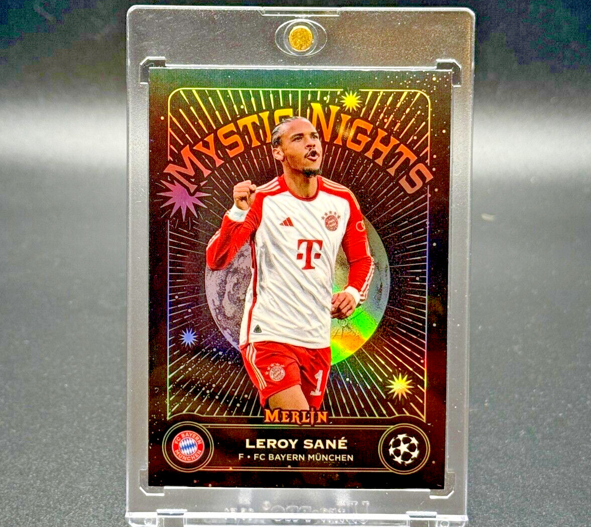 Leroy Sane 2023-24 Topps Merlin UCC Mystic Nights Refractor #MN-7 Bayern Munich