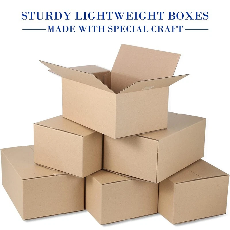 9x7x4 kraft paper transport box, cardboard transport box for mailing and storage - Image 2 of 4