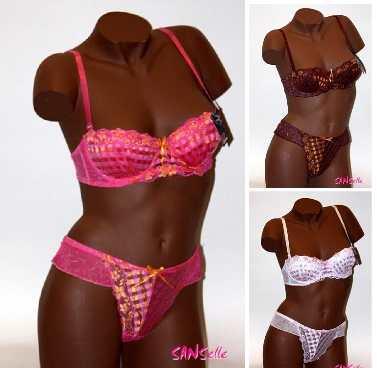 ENSEMBLE FEMME SOUTIEN GORGES TANGA SOUS VETEMENT LINGERIE SEXY petite taille