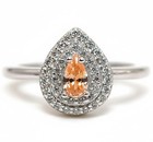 1CT  Padparadscha 925 Sterling Silver Ring Jewelry Sz 8 PC13-6 — photo 1