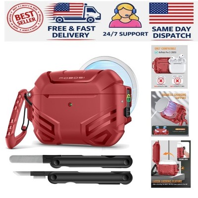 All-in-One AirPods Pro 3 Case with Keychain, Cleaner Kit & Waterproof Design