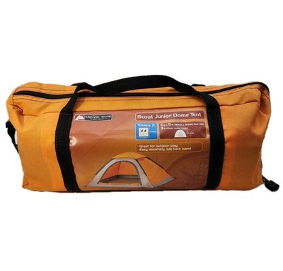 Ozark Trail Scout Junior Dome Tent Sleeps Two 6' x 5' x 3' Orange Zip Case New