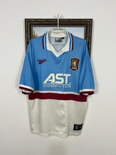 Aston Villa Away football shirt 1997 Soccer Reebok Jersey Mens Trikot Size L