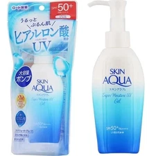 Skin Aqua Super Moisture Gel Hydrating Sunscreen Pump SPF50+ PA++++ , 140g